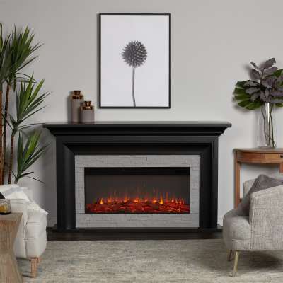 Sonia Landscape Indoor Electric Fireplace with Mantel Portable Heater