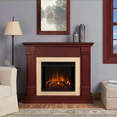 Silverton Indoor Electric Fireplace with Mantel Portable Heater
