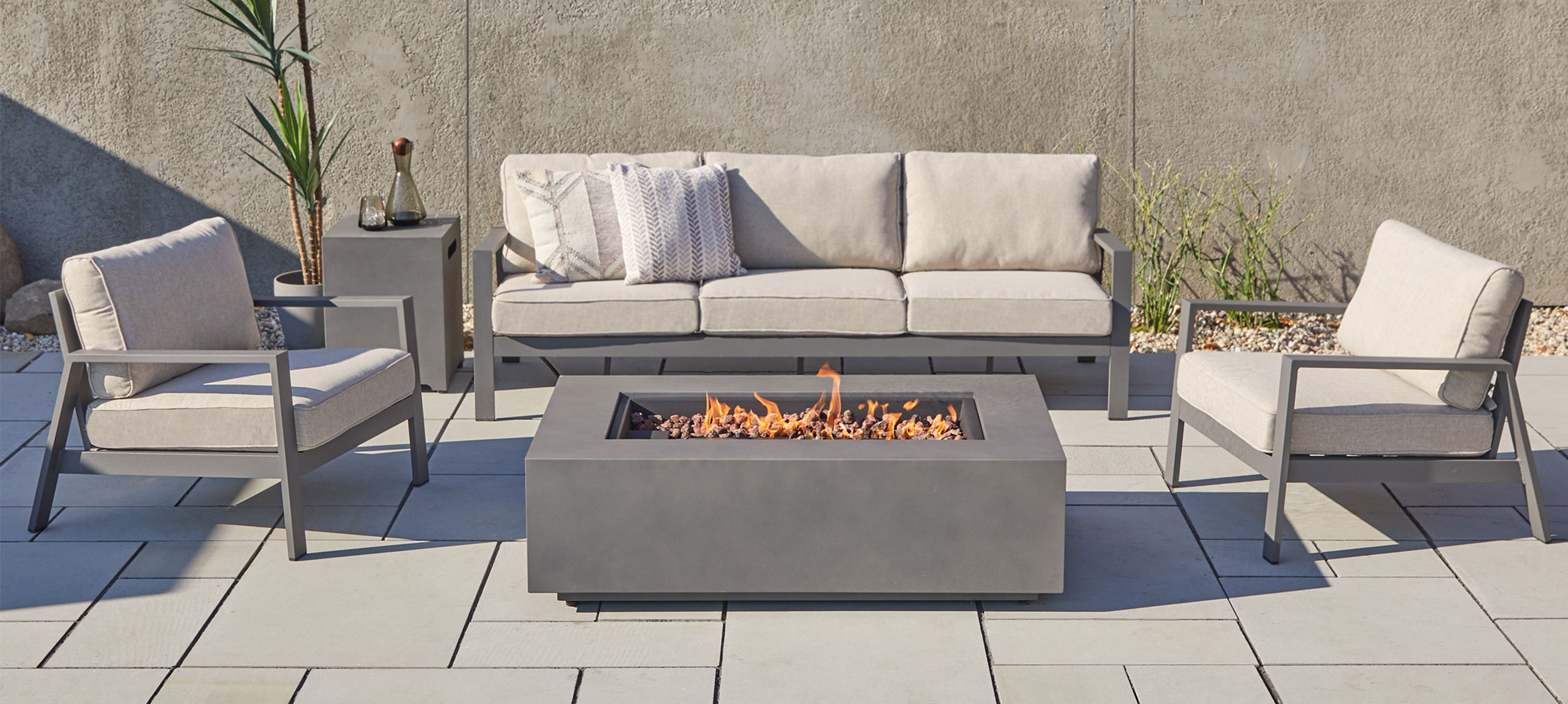 Aegean Square Fire Table
